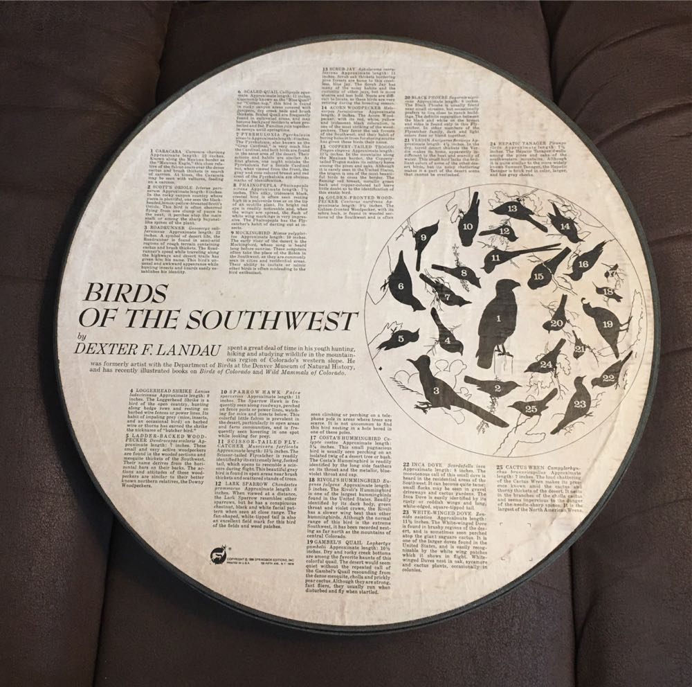 Birds of the SouthWest - Round - Springbok puzzle collectible - Main Image 2