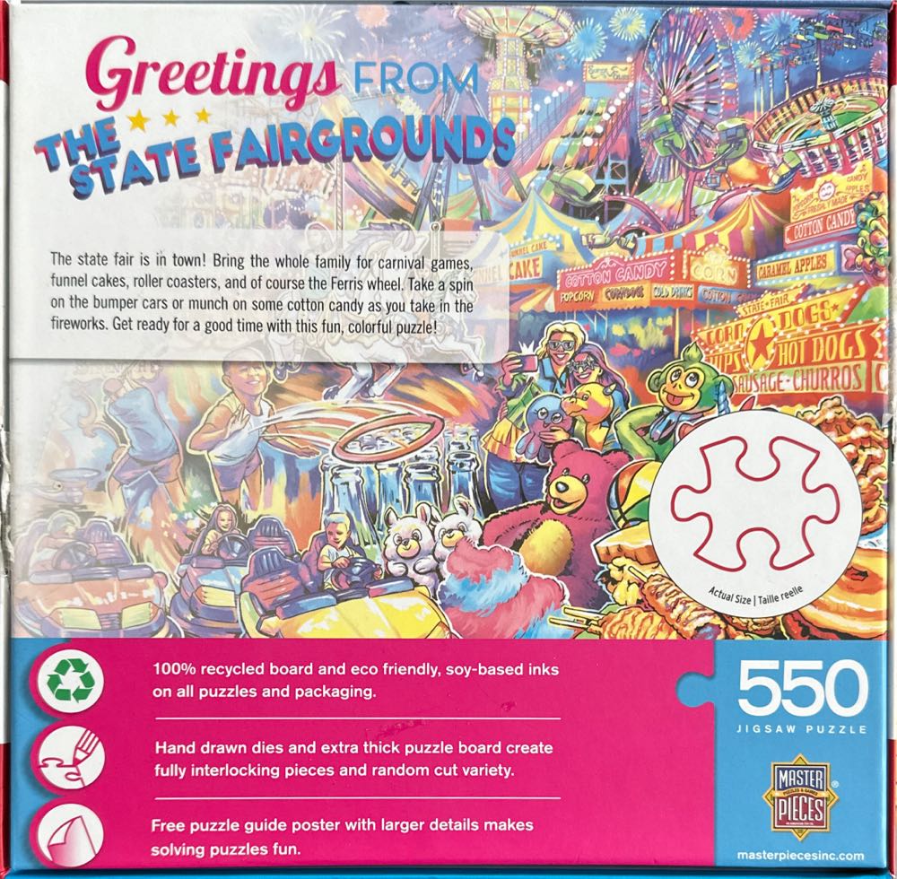 Greetings From The State Fairgrounds - MasterPieces puzzle collectible [Barcode 705988322877] - Main Image 3