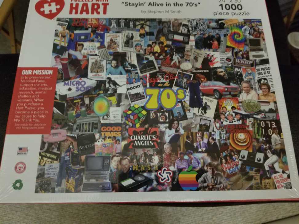 Stayin Alive In The 70’s - Hart Puzzles puzzle collectible [Barcode 704846706224] - Main Image 2