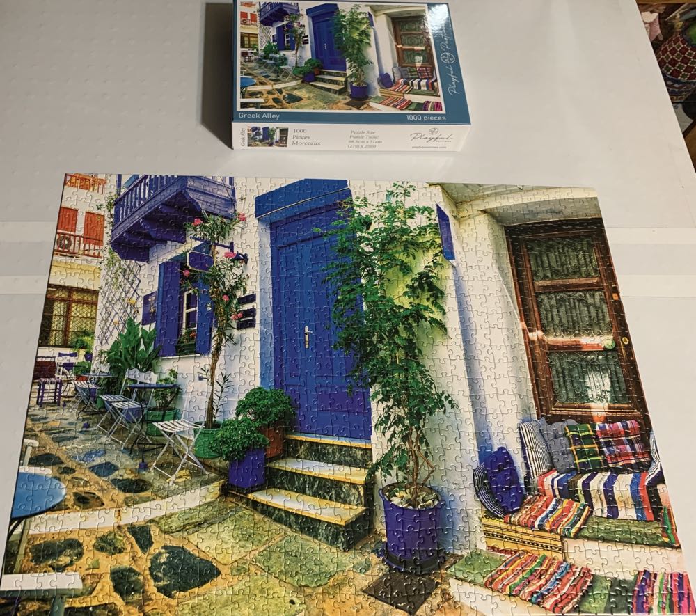 Greek Alley - Playful Past Times puzzle collectible [Barcode 627987378917] - Main Image 2