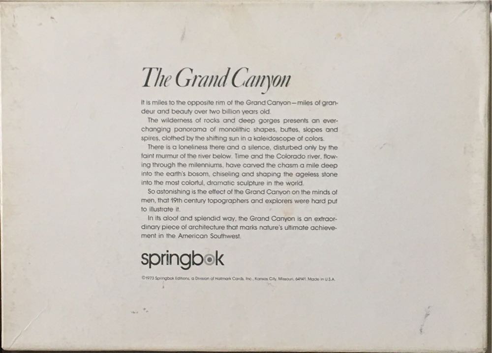 The Grand Canyon - Springbok puzzle collectible - Main Image 2