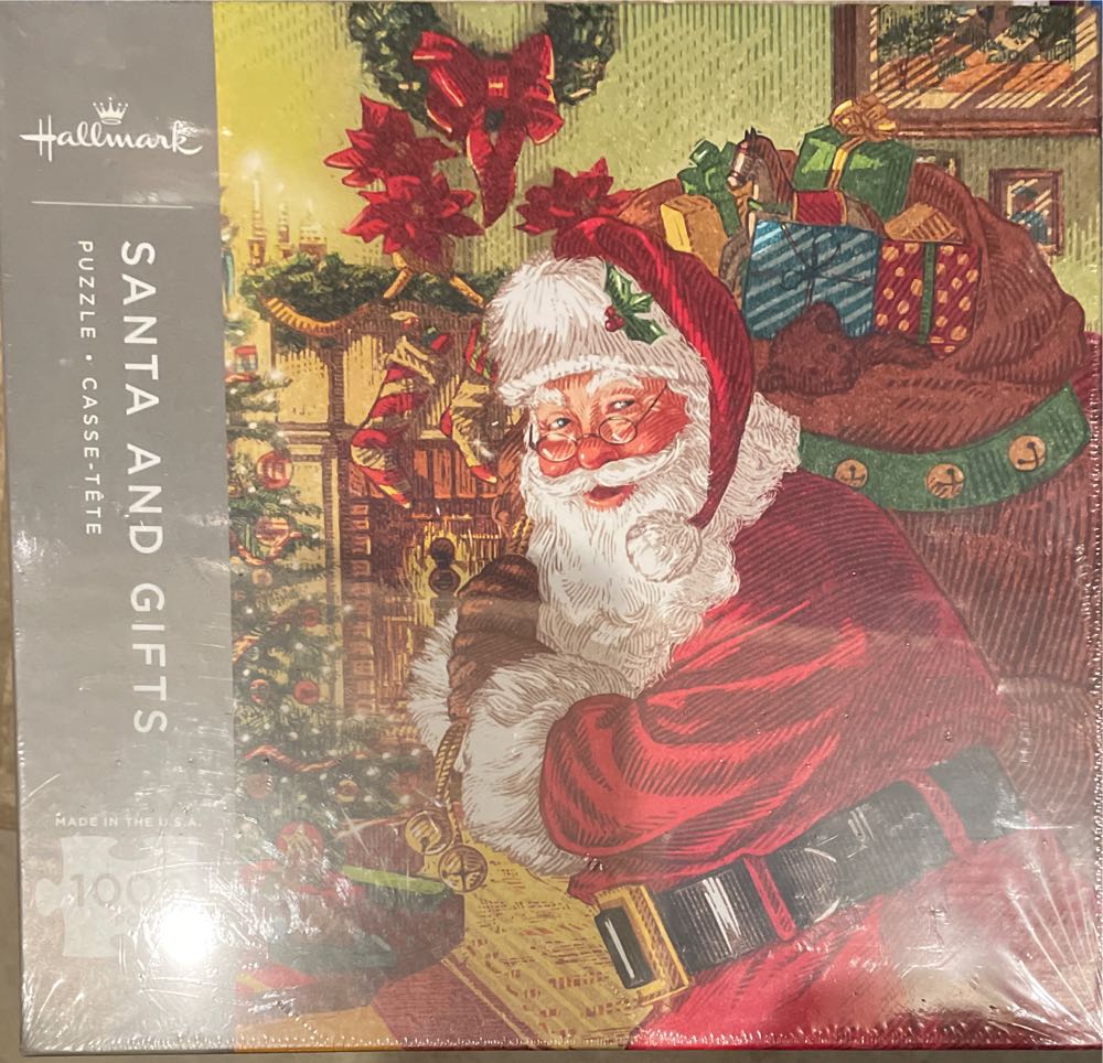 Santa and Gifts - Hallmark 🇺🇸 puzzle collectible [Barcode 763795653034] - Main Image 2