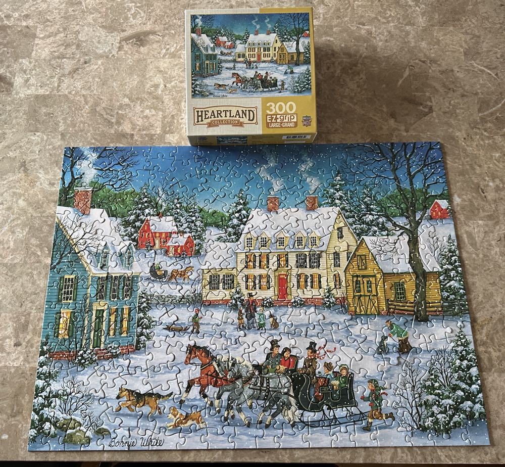 Dashing Through the Snow - Master Pieces puzzle collectible [Barcode 705988329234] - Main Image 2