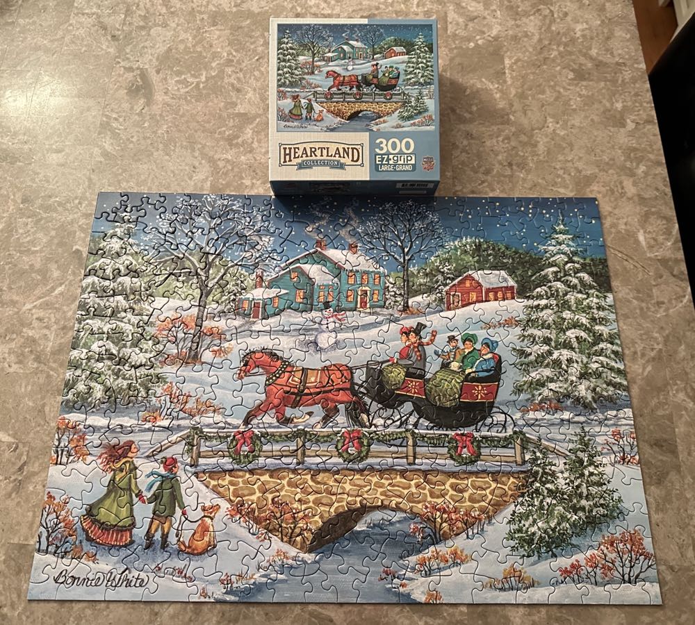 Over The River - Master Pieces puzzle collectible [Barcode 705988329241] - Main Image 2