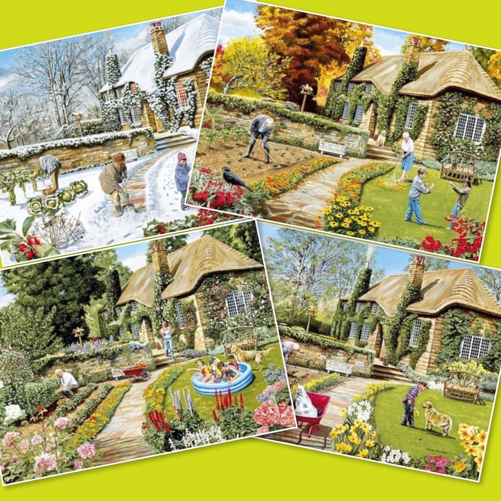 A Year In The Garden (Saskia Lenen) - Gibsons puzzle collectible [Barcode 5012269009736] - Main Image 2