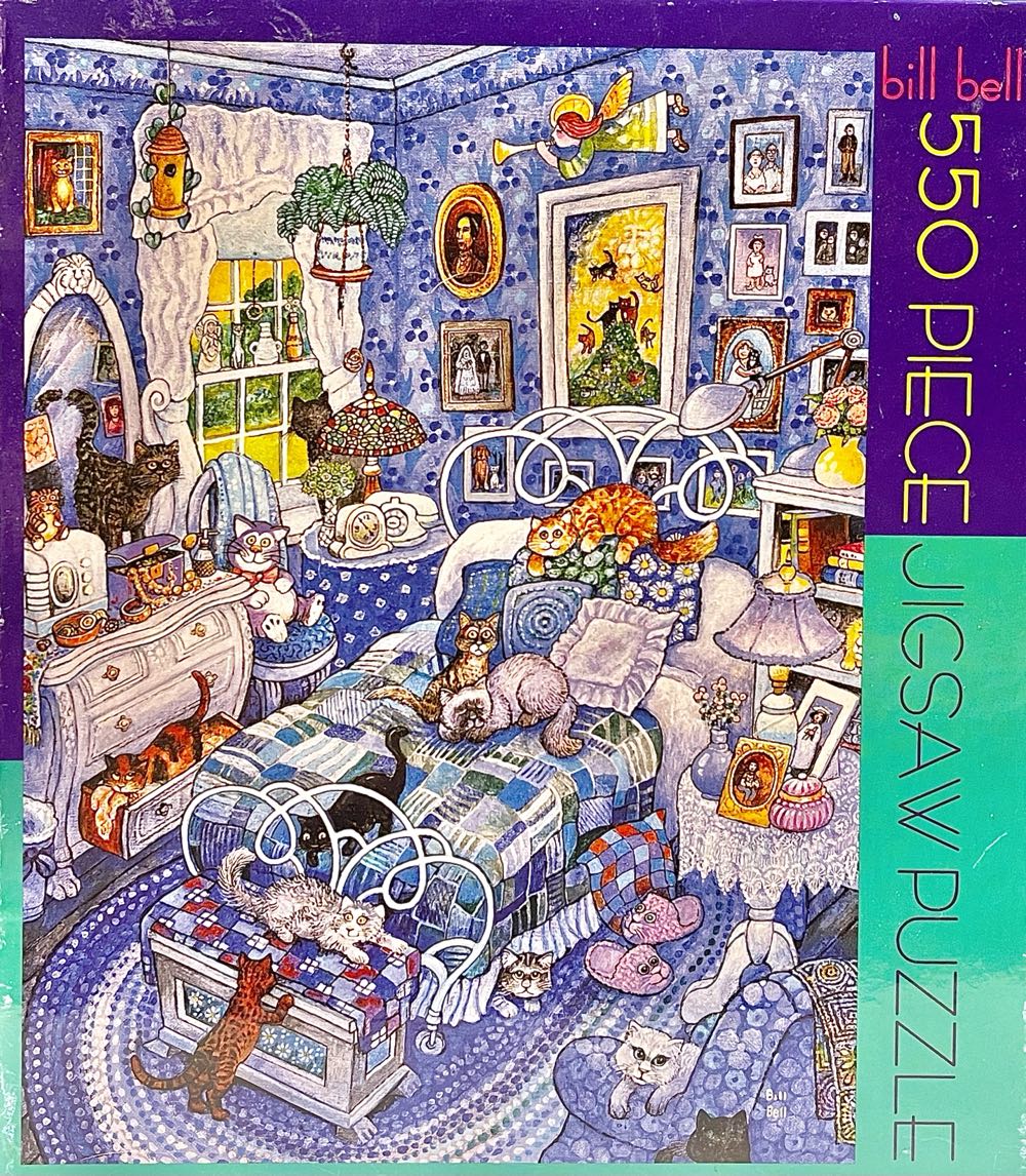 Patchwork Cats - Ceaco 🇺🇸 puzzle collectible [Barcode 021081023436] - Main Image 2