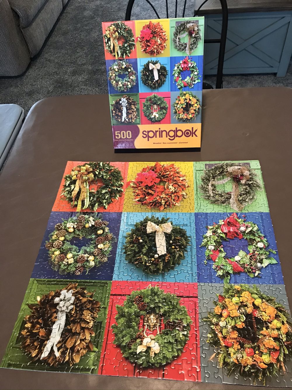 Wreaths - 78, 12/27/20-SOLD - Springbok puzzle collectible - Main Image 2