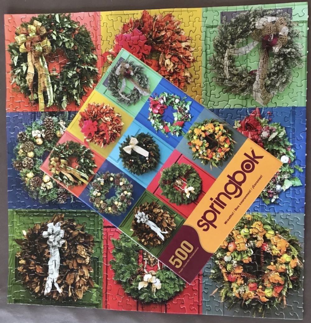 Wreaths - 78, 12/27/20-SOLD - Springbok puzzle collectible - Main Image 3