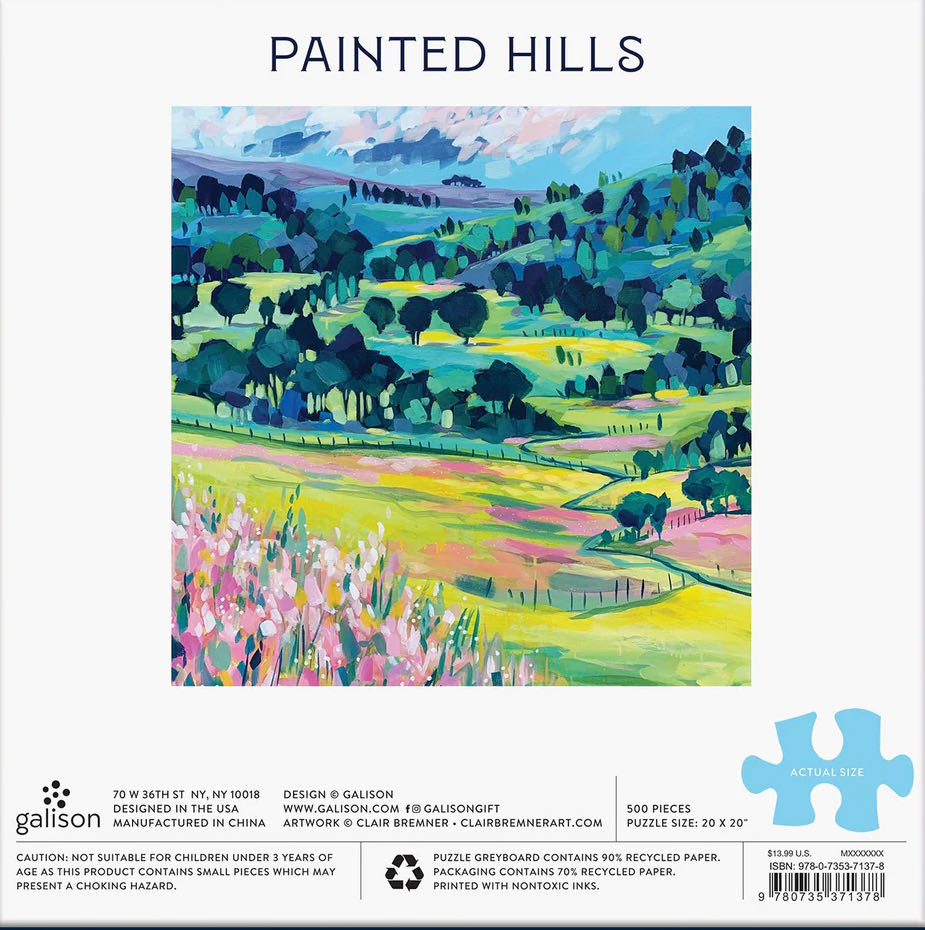 Painted Hills - Galison puzzle collectible [Barcode 9780735371378] - Main Image 3