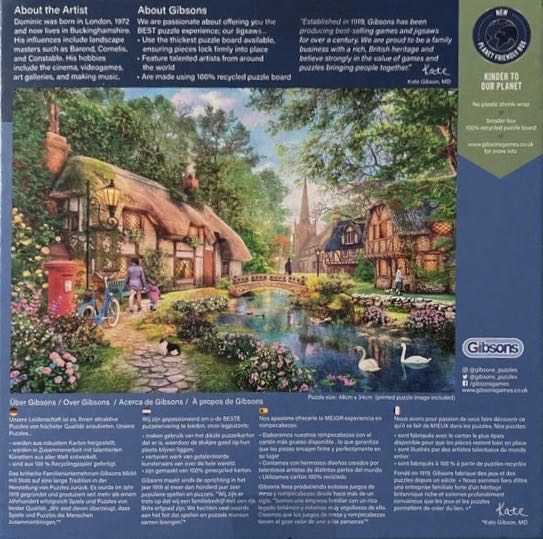 Cottageway Lane - Gibsons puzzle collectible [Barcode 5012269031416] - Main Image 4