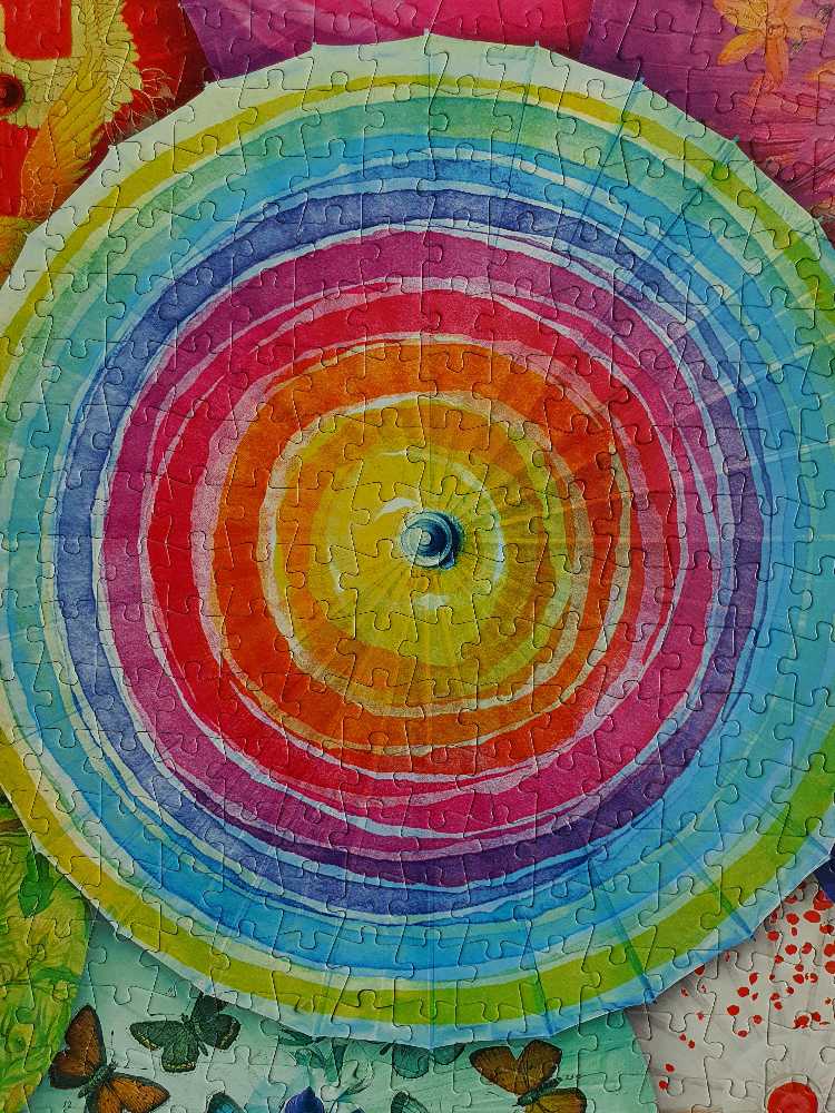 Rainbow Parasols - Buffalo Games puzzle collectible - Main Image 3