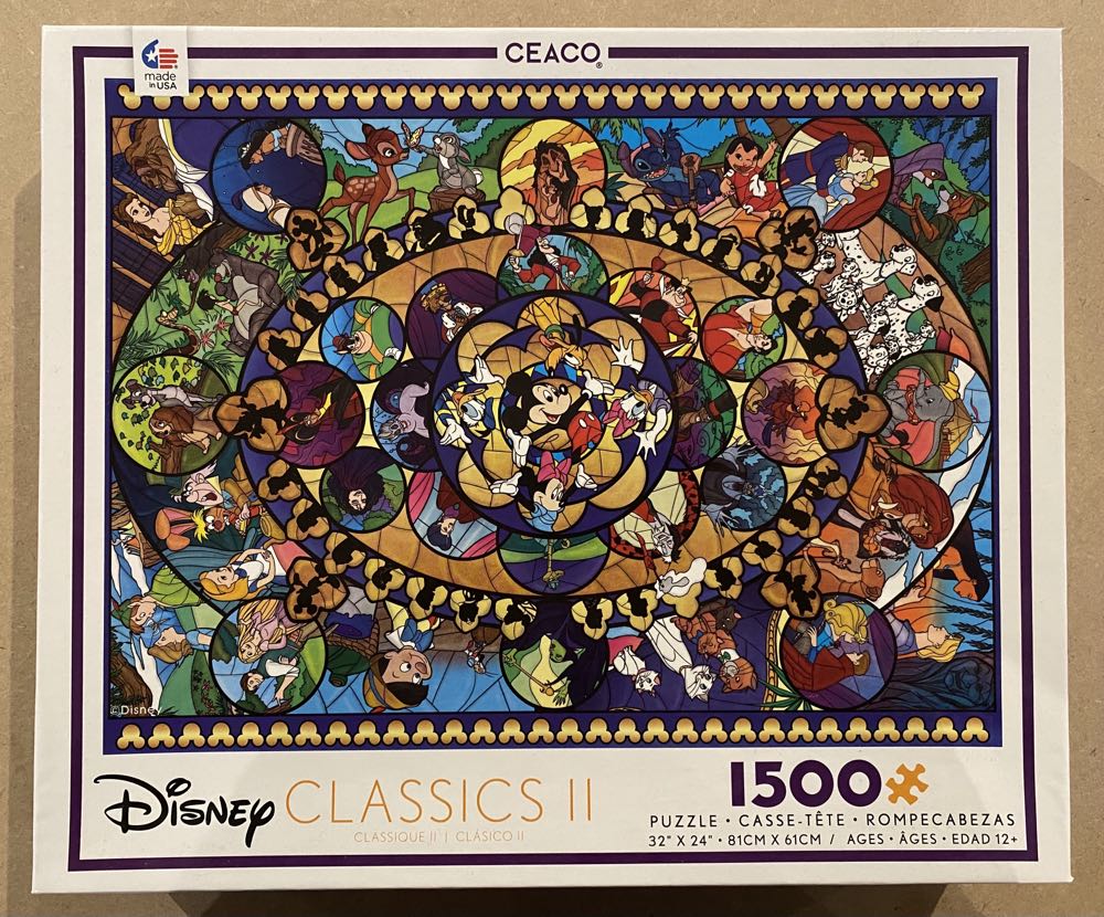 Disney Classics II: Oval Stained Glass - Ceaco puzzle collectible - Main Image 1