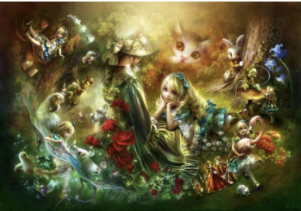 Alice In Wonderland Piece Jigsaw Puzzle - Wild Star Hearts puzzle collectible [Barcode 5056452001015] - Main Image 2