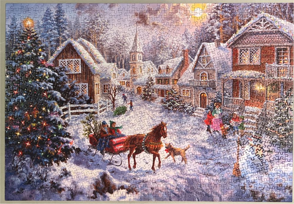 Christmas Sleigh Ride - Crown point graphics puzzle collectible [Barcode 713755919267] - Main Image 2