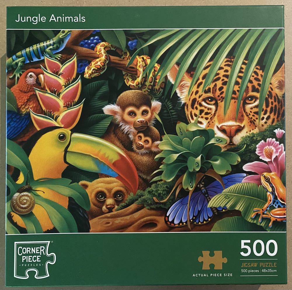 Corner Piece Puzzles - Jungle Animals - Corner Piece Puzzles puzzle collectible - Main Image 1