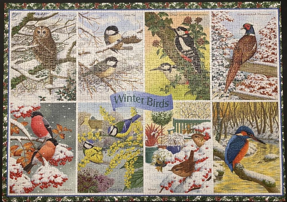 Winter Birds 🐦 - Falcon de luxe puzzle collectible [Barcode 8710126112342] - Main Image 3