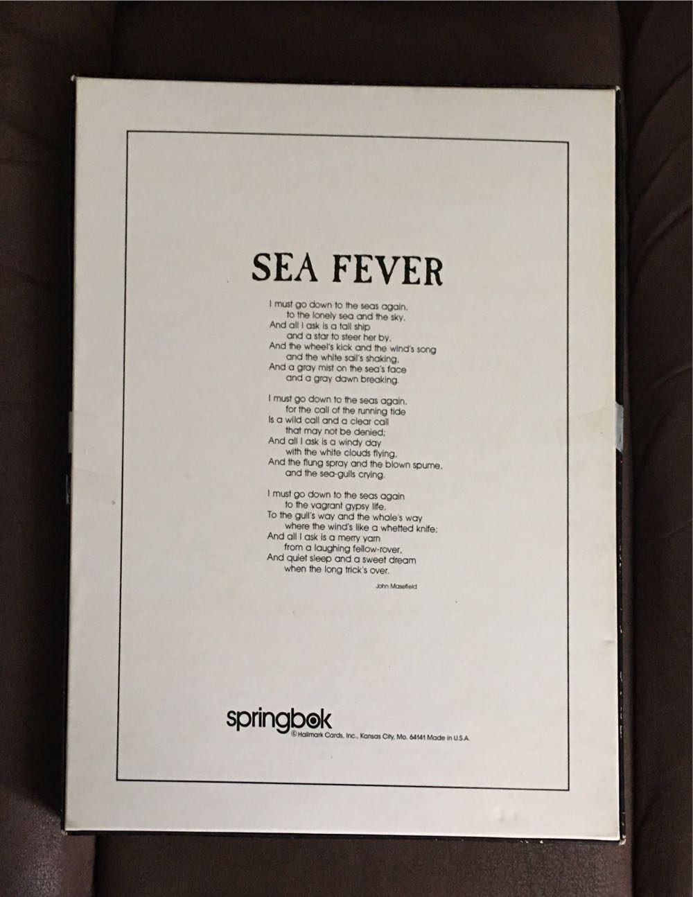 Sea Fever - Springbok puzzle collectible - Main Image 2