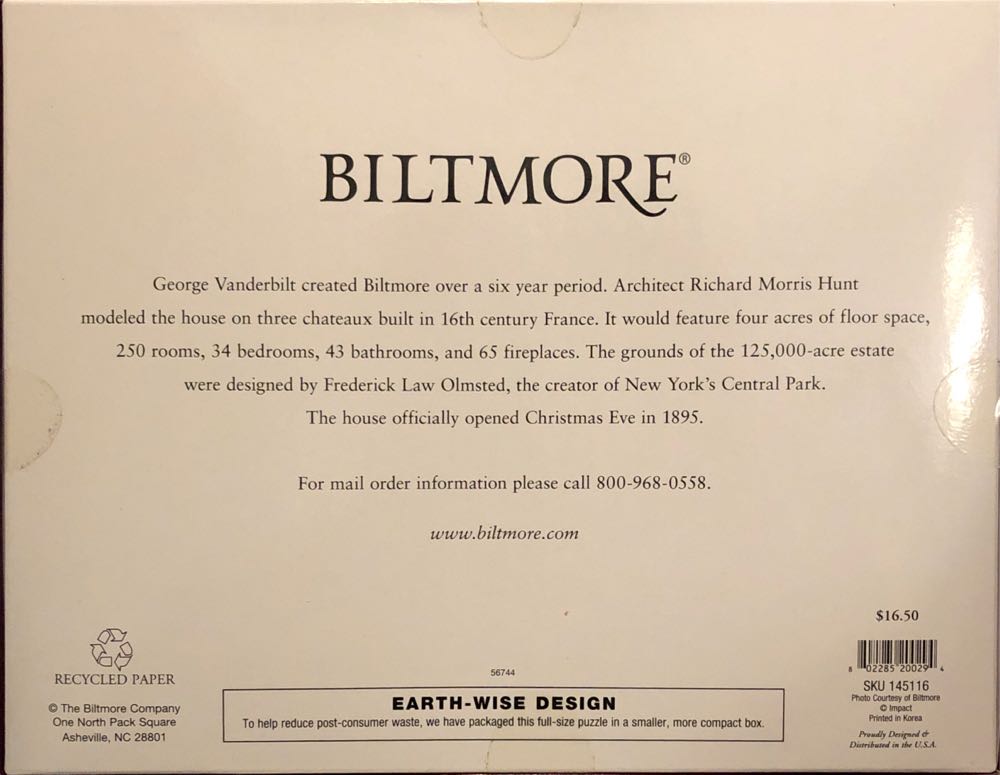 Biltmore At Christmas - Impact puzzle collectible [Barcode 802285200294] - Main Image 2