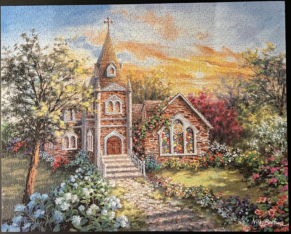 Sacred Sanctuary - White Mountain puzzle collectible [Barcode 724819249398] - Main Image 2