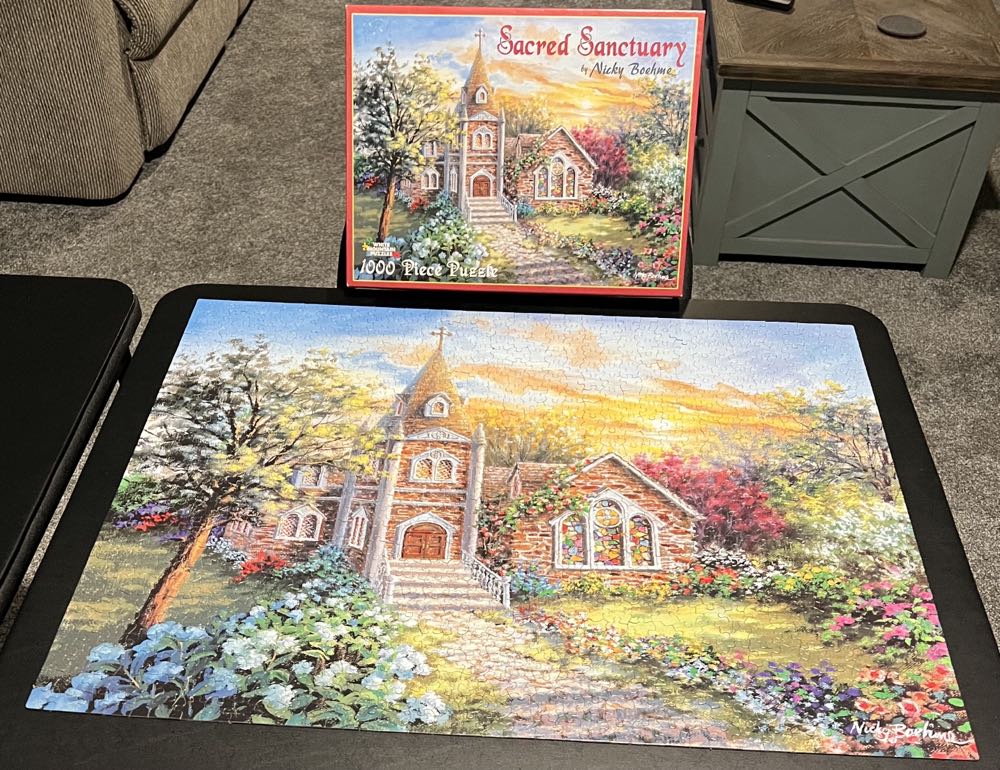Sacred Sanctuary - White Mountain puzzle collectible [Barcode 724819249398] - Main Image 3