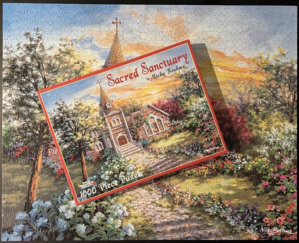 Sacred Sanctuary - White Mountain puzzle collectible [Barcode 724819249398] - Main Image 4