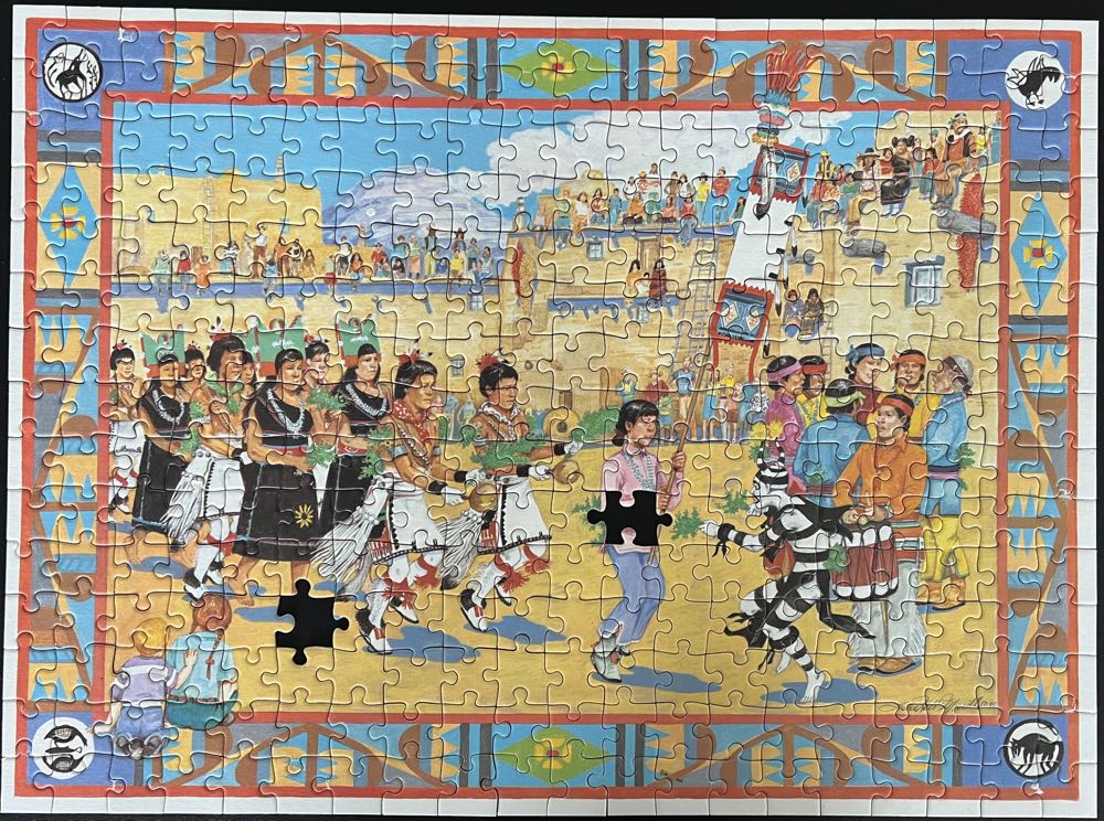 The Green Corn Dance - 388, 4/24/23-SOLD - Ravensburger puzzle collectible [Barcode 4005556130559] - Main Image 2