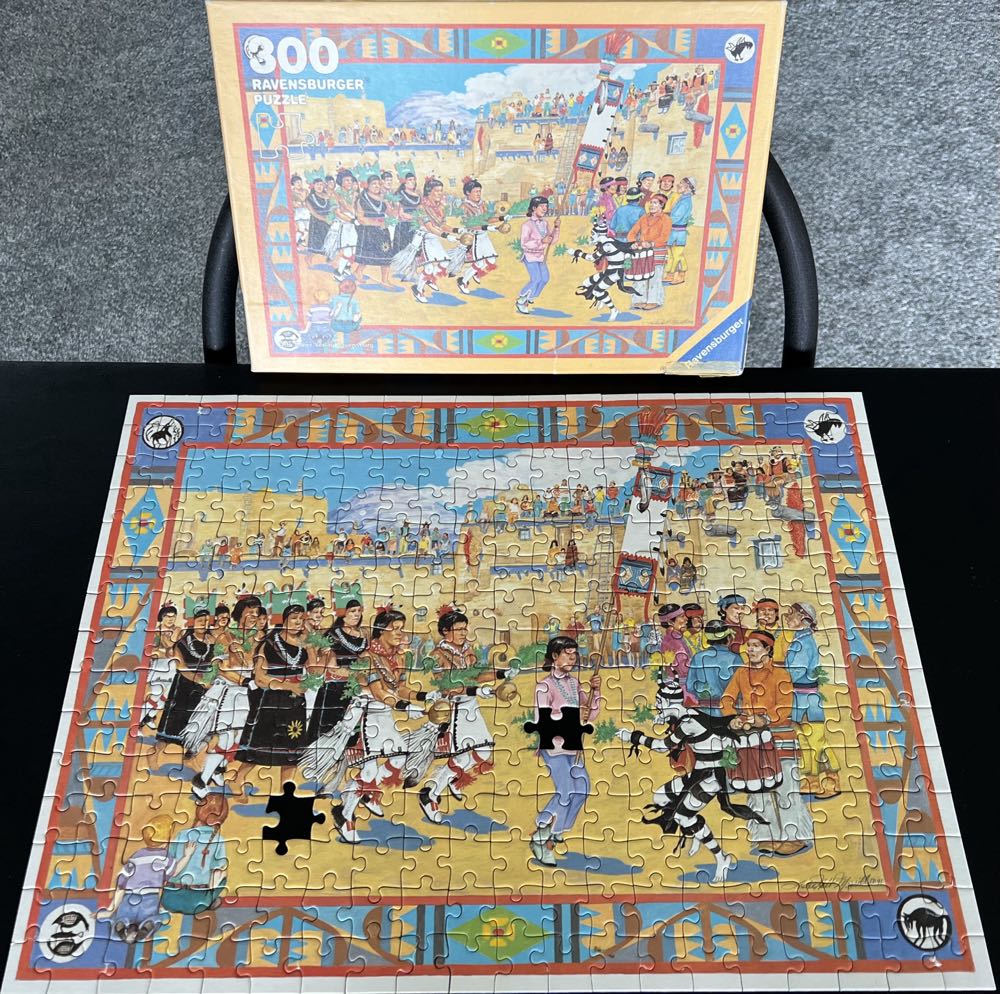 The Green Corn Dance - 388, 4/24/23-SOLD - Ravensburger puzzle collectible [Barcode 4005556130559] - Main Image 3