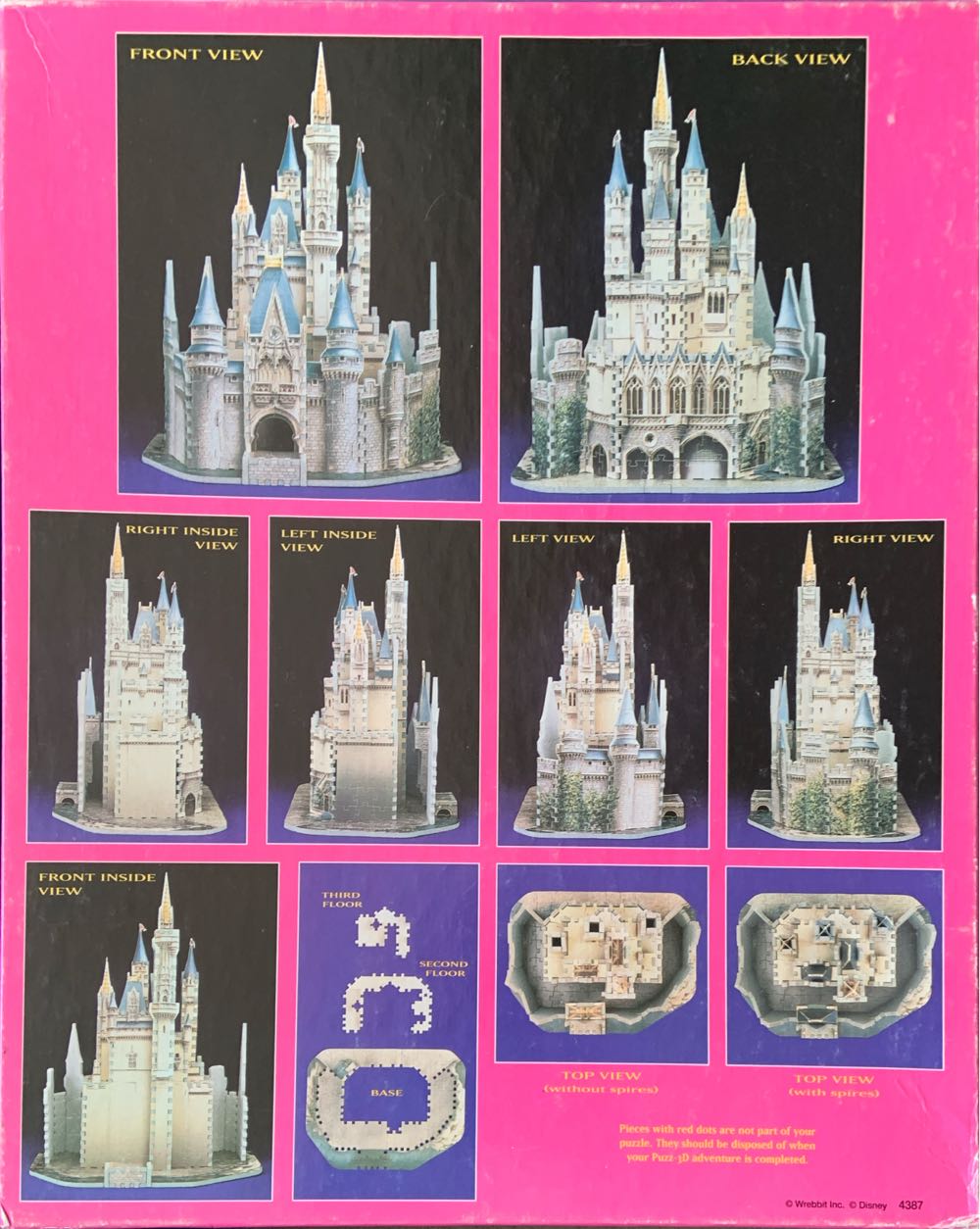 Cinderella’s Castle - Milton Bradley puzzle collectible [Barcode 032244043871] - Main Image 2
