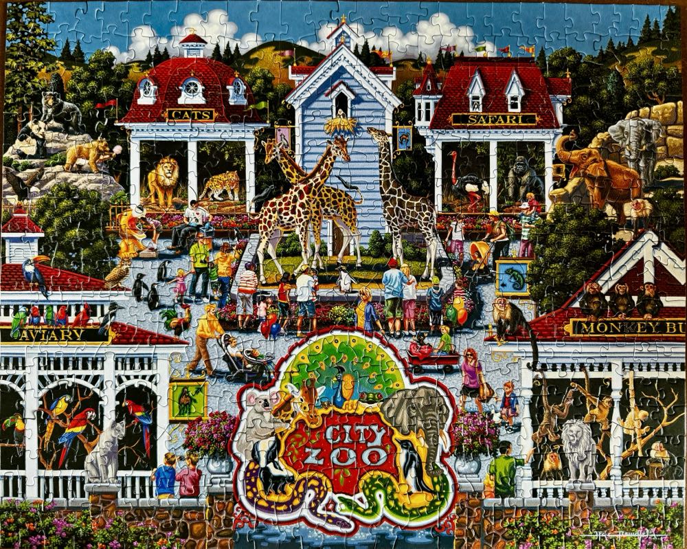 Day At The Zoo - Sold - Dowdle puzzle collectible [Barcode 671095055000] - Main Image 2