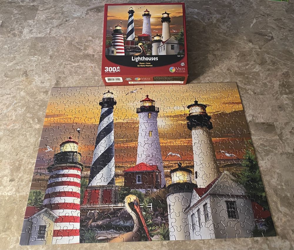Lighthouses - Vista Puzzles puzzle collectible [Barcode 788958770120] - Main Image 2