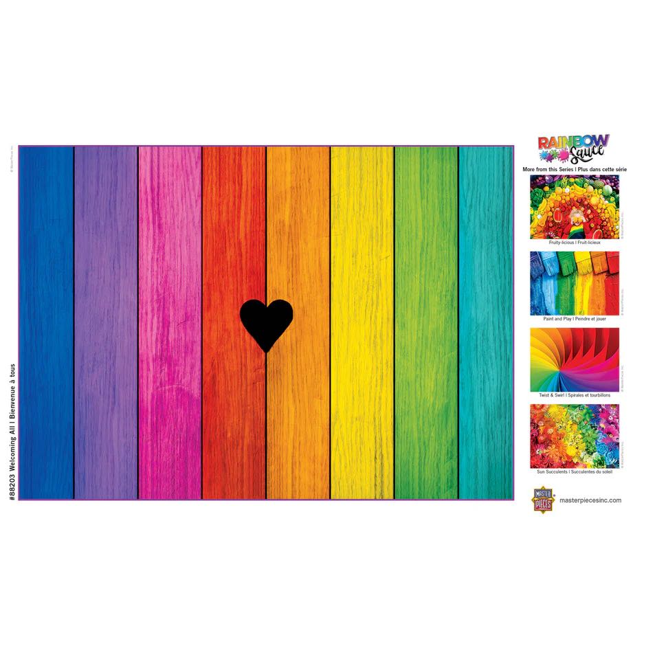 Rainbow Sauce: Welcoming All - Master Pieces 🇺🇸 puzzle collectible [Barcode 705988822032] - Main Image 3