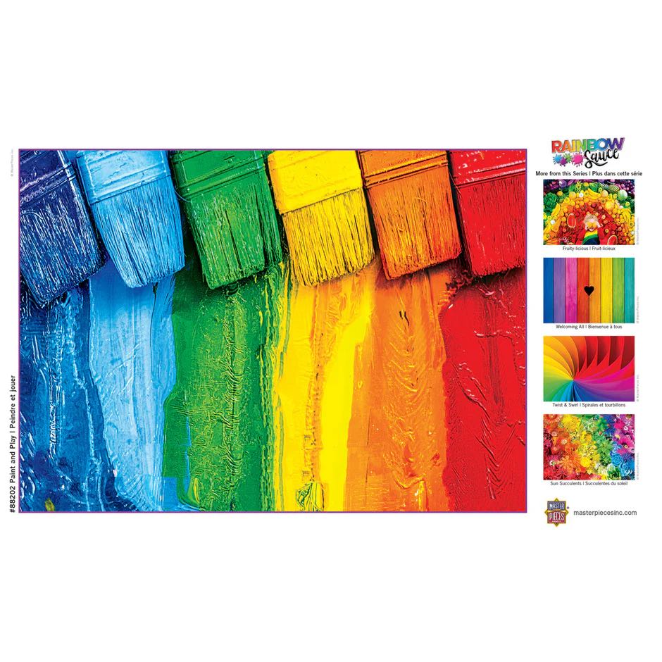 Rainbow Sauce : Paint and Play - MasterPieces puzzle collectible [Barcode 705988822025] - Main Image 3