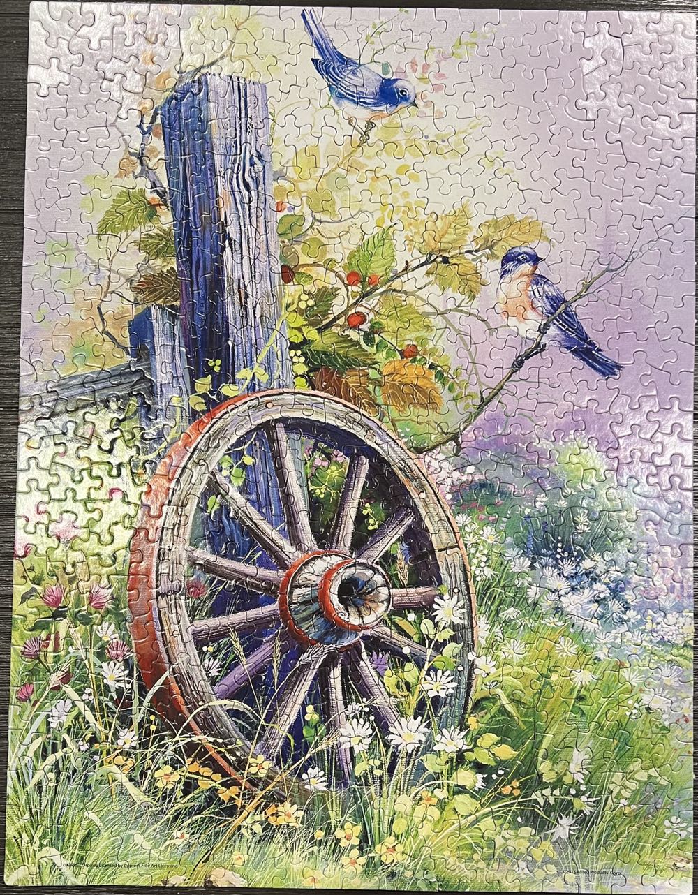 Bluebirds*^ - Springbok puzzle collectible [Barcode 091683015146] - Main Image 2