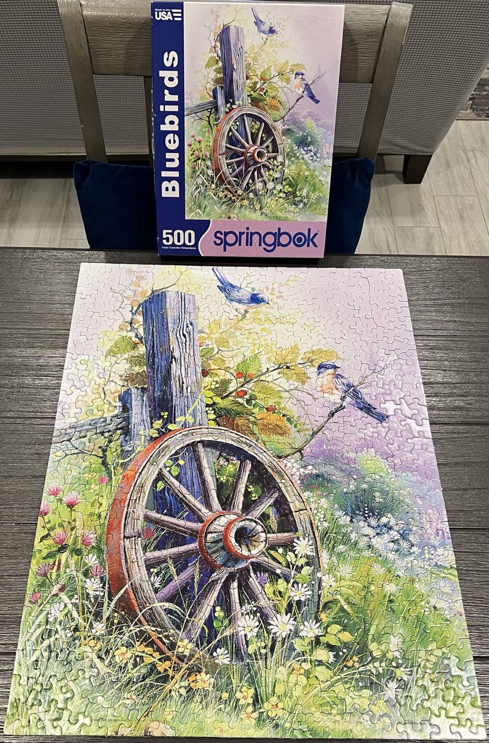 Bluebirds*^ - Springbok puzzle collectible [Barcode 091683015146] - Main Image 3