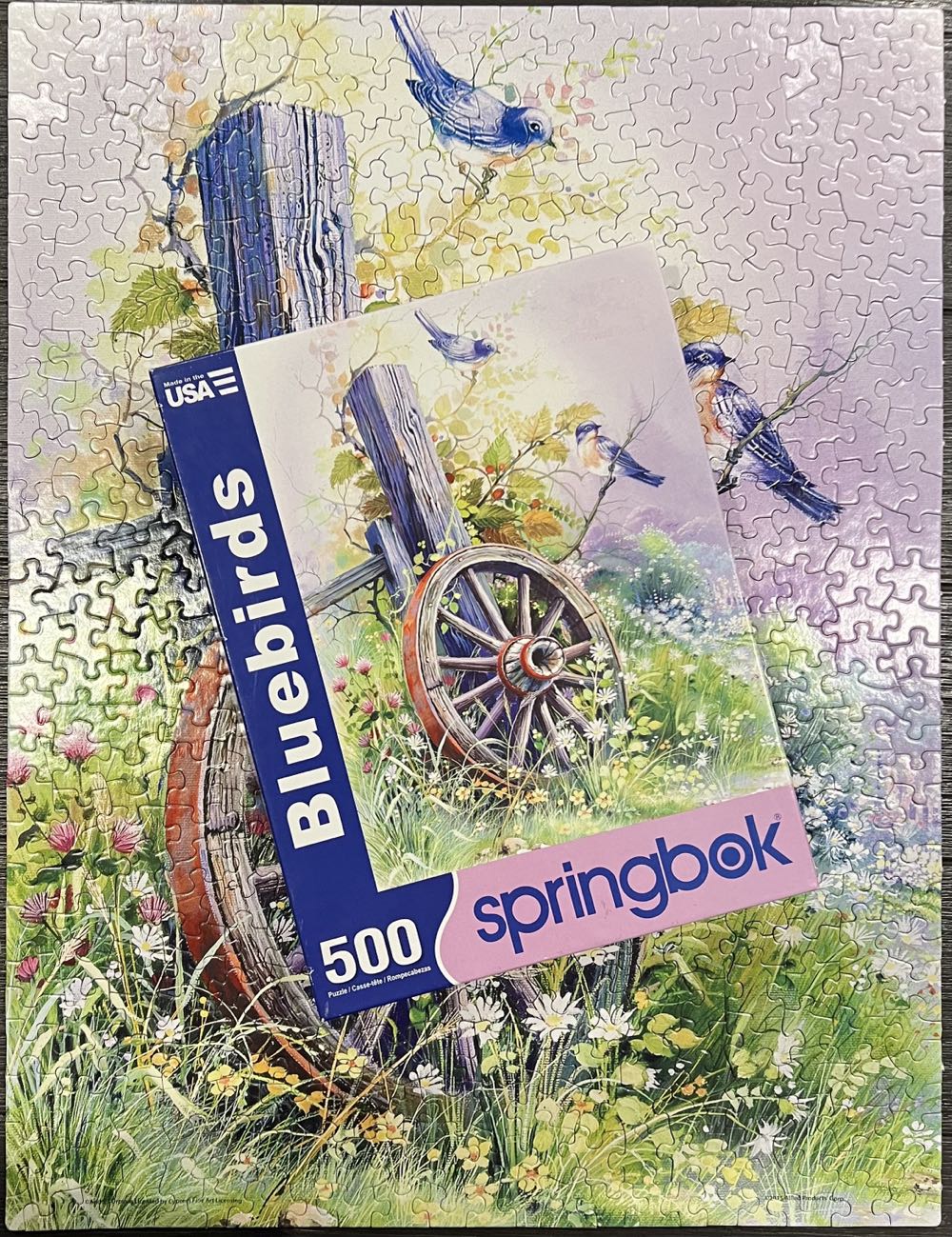 Bluebirds*^ - Springbok puzzle collectible [Barcode 091683015146] - Main Image 4