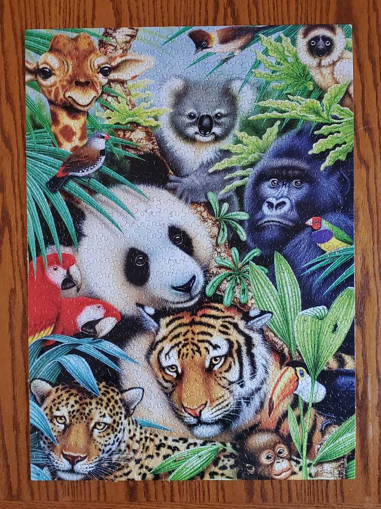 African Jungle (UV) Cheryl - Ceaco puzzle collectible [Barcode 021081032186] - Main Image 2