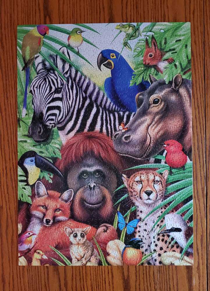 African Jungle (UV) Cheryl - Ceaco puzzle collectible [Barcode 021081032186] - Main Image 3