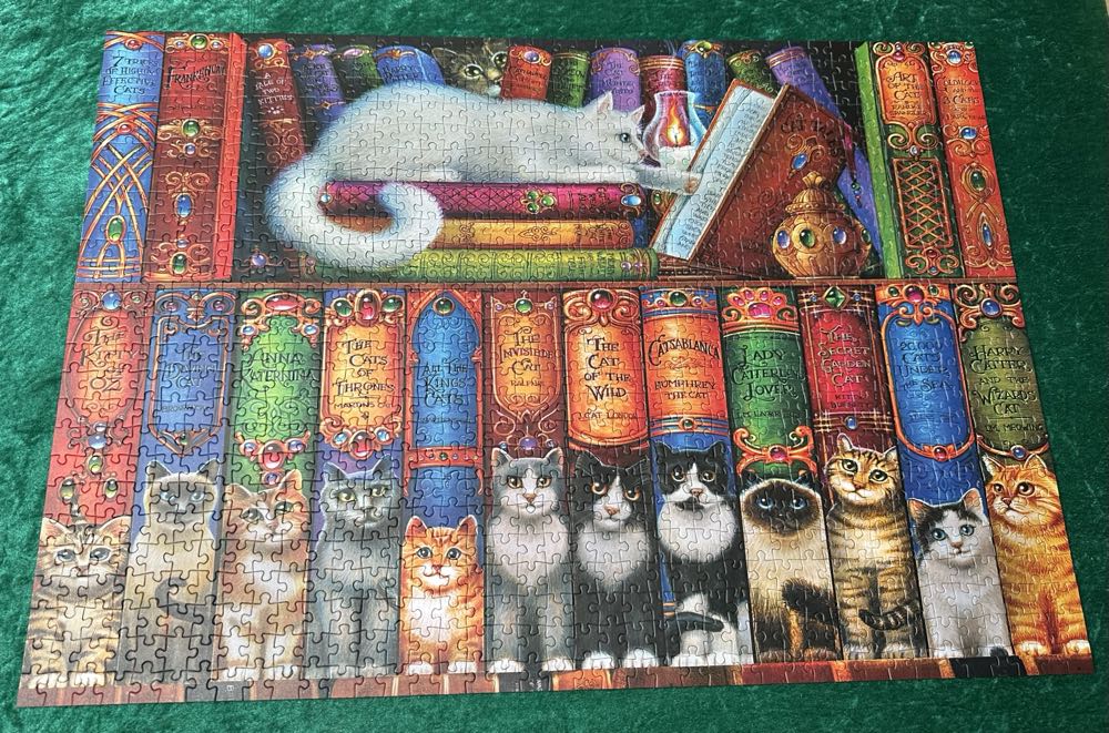 Cat Bookshelf - Bluebird 🇵🇱 puzzle collectible [Barcode 3663384702167] - Main Image 2