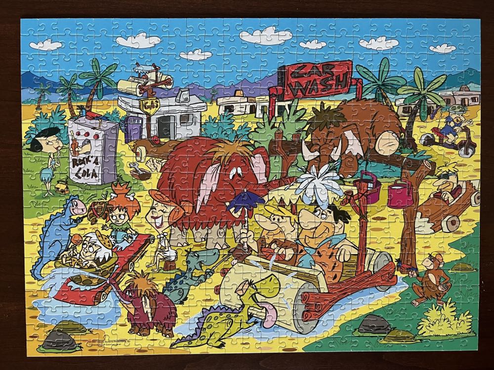 The Flintstones - Car Wash B - Ravensburger puzzle collectible [Barcode 4005556141883] - Main Image 2