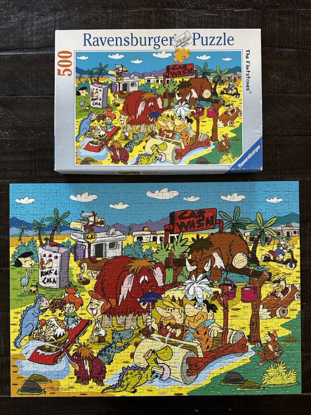 The Flintstones - Car Wash B - Ravensburger puzzle collectible [Barcode 4005556141883] - Main Image 4