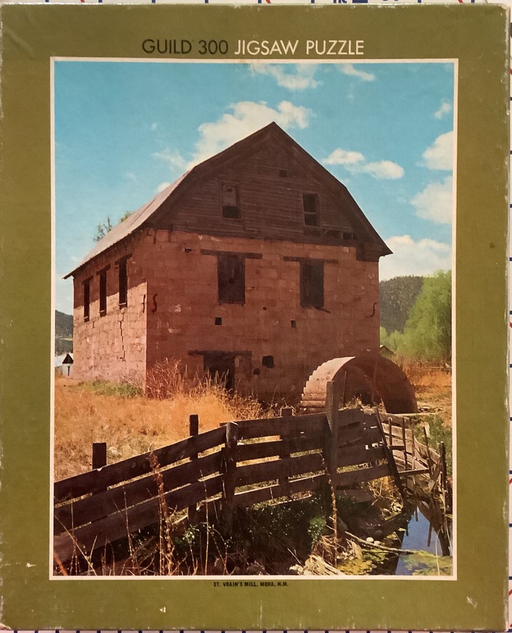 St. Vrain’s Mill, Mora, N.M. - Guild Jigsaw Puzzles By Whitman puzzle collectible - Main Image 1