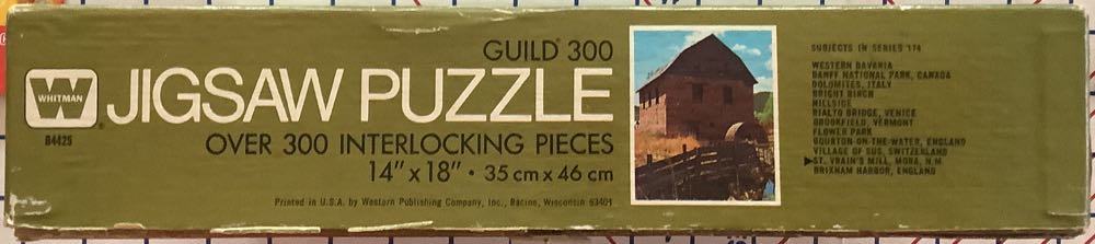 St. Vrain’s Mill, Mora, N.M. - Guild Jigsaw Puzzles By Whitman puzzle collectible - Main Image 2