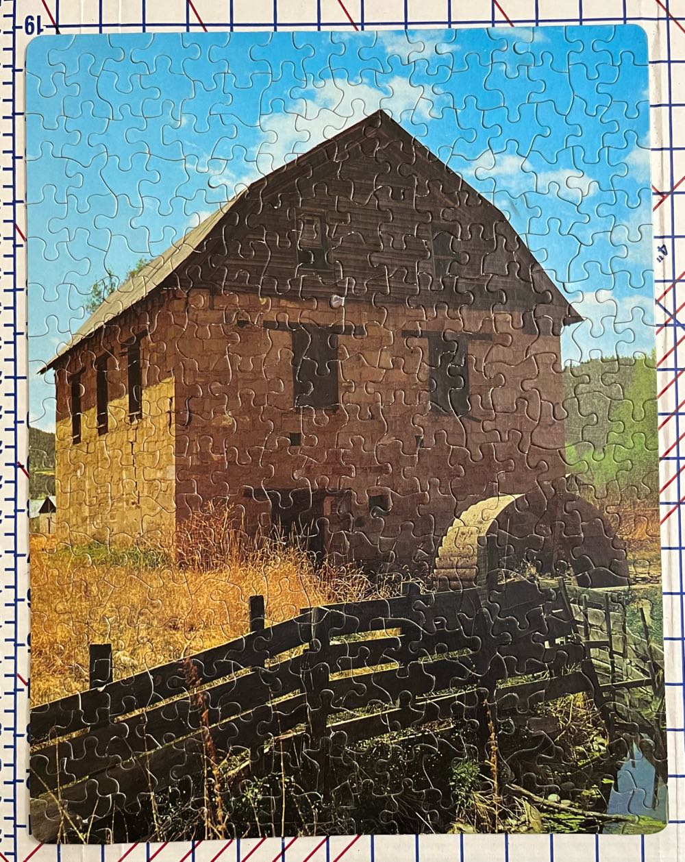 St. Vrain’s Mill, Mora, N.M. - Guild Jigsaw Puzzles By Whitman puzzle collectible - Main Image 3