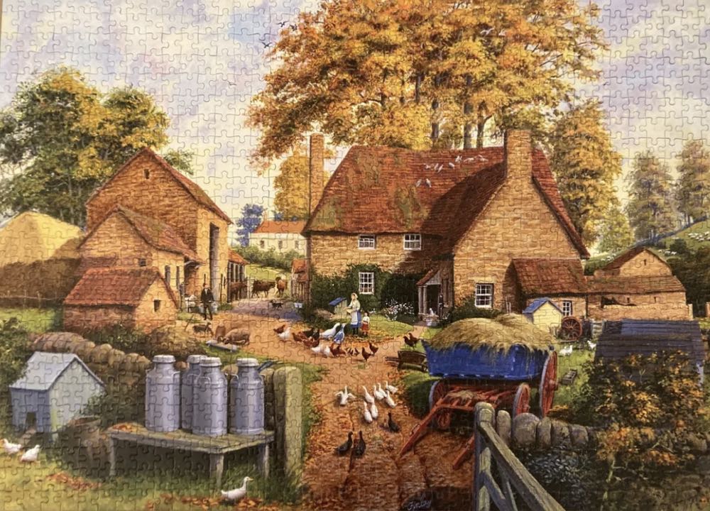 Autumn on the farm - Falcon de luxe puzzle collectible [Barcode 8710126112748] - Main Image 3