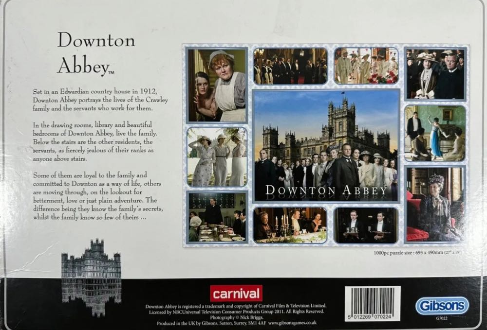 Downton Abbey 🟦 - Gibsons puzzle collectible [Barcode 5012269070224] - Main Image 3