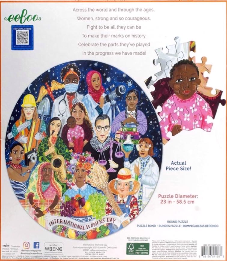 International Women’s Day - Eeboo puzzle collectible [Barcode 689196511585] - Main Image 3