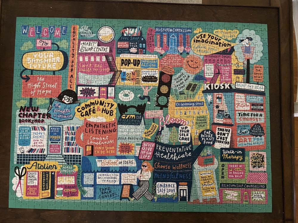 The High Street Of Hope - How To Choose A Brighter Tomorrow - Galison puzzle collectible [Barcode 9780735373273] - Main Image 2