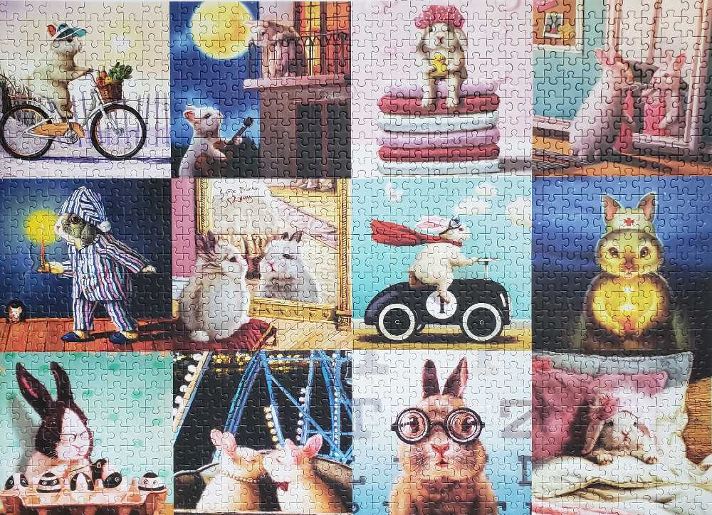 Funny Bunnies - Done - Eurographics puzzle collectible [Barcode 628136656931] - Main Image 2