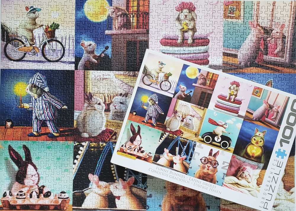 Funny Bunnies - Done - Eurographics puzzle collectible [Barcode 628136656931] - Main Image 3