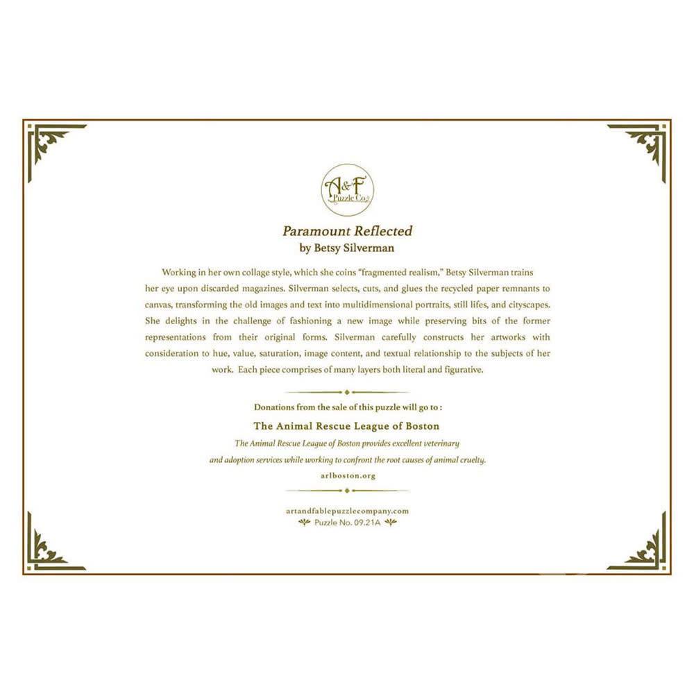 Paramount Reflected - Art & Fable puzzle collectible [Barcode 850006234295] - Main Image 2